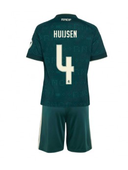 Real Madrid Dean Huijsen #4 Replika Borta Kläder Barn 2026-27 Kortärmad (+ byxor)